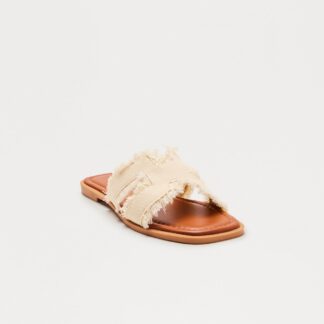 Sandalias Planas Desgastadas con Detalle en Correa