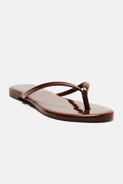 Sandalias Planas de Verano en Color Tostado - Image 7