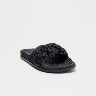 Sandalias Planas Trenzadas con Diseño Slip On
