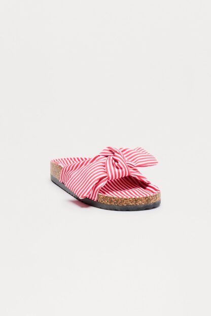 Sandalias Playeras con Detalle de Moño y Patrón a Rayas - Image 6