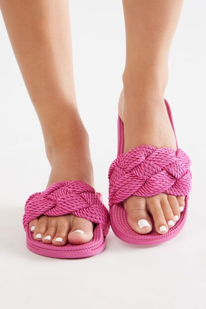 Sandalias Planas Trenzadas con Diseño Slip On - Image 5