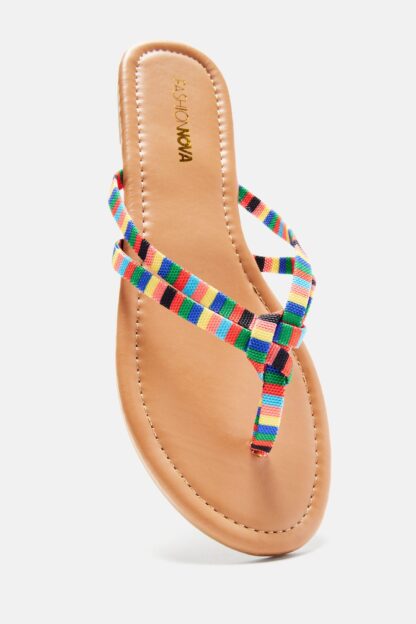 Sandalias Planas de Verano Multicolor tipo Flip Flops - Image 7